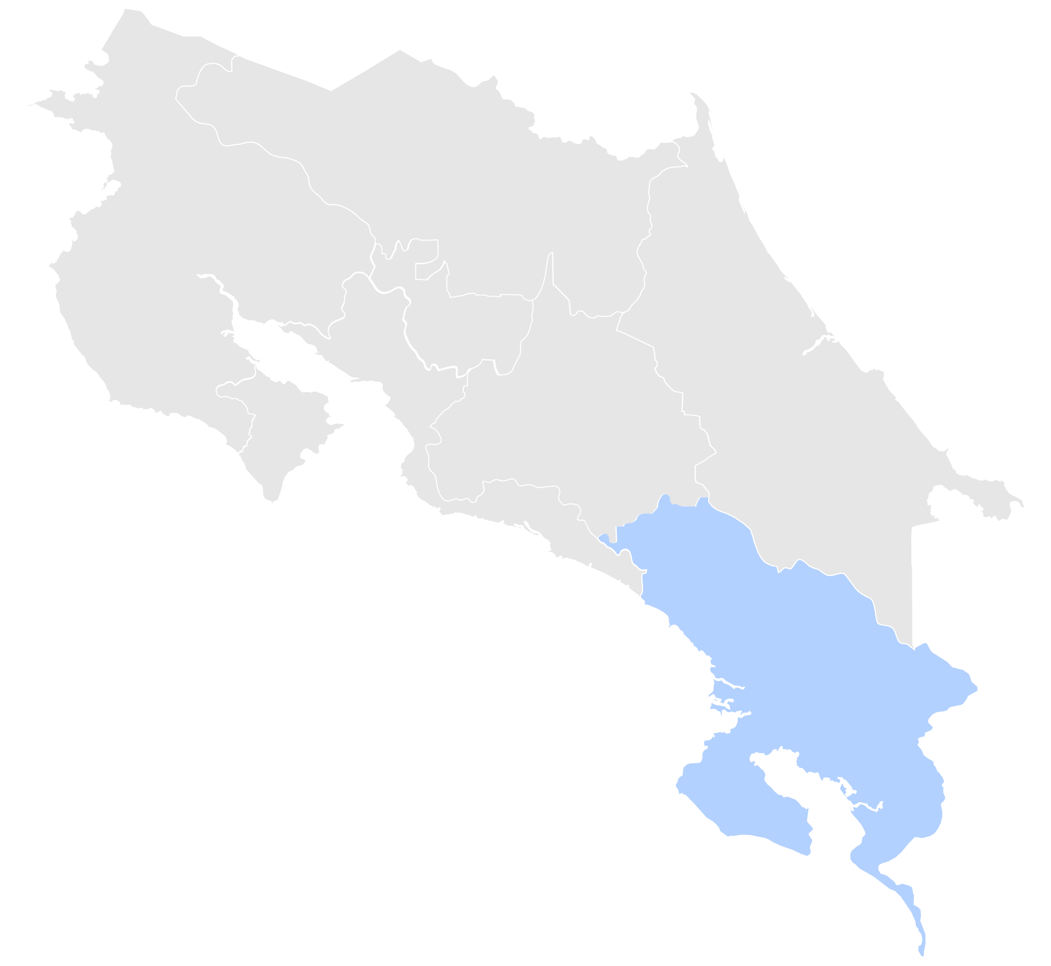 Mapa Brunca